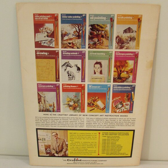 Vintage 1971 Craftint Portrait Sketching Instruction Booklet - Picture 3 of 16